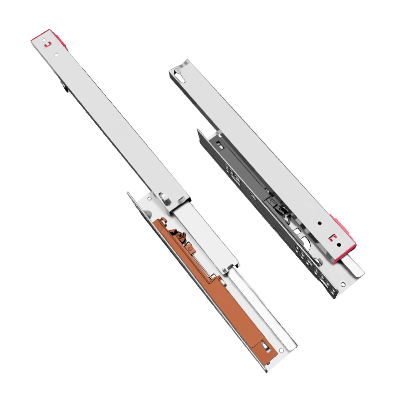 三节托底隐藏式抽屉滑轨GT308
